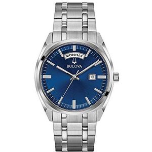 Bulova Mens analoog klassiek quartz horloge met roestvrij stalen band 96C125, Armband