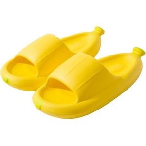 Sandalen, Dikke zool pantoffels for dames - comfortabele slippers for binnen en buiten Slippers voor dames(Yellow,45 EU)