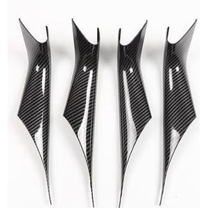 Auto interieurdeurgrepen Voor BMW 5 Serie G30 2017 2018 2019 2020 2021 2022 2023 ABS Carbon Look Zwart Mat Binnendeurhendel Trekker Trim Cover(Carbon texture 4pcs)