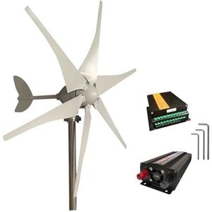 3000W Horizontale Windturbines Generator 12 V/24 V/48 V Geluidsarme Windturbine 5 Blade familie Met Controller voor huis, boerderij, straatverlichting, boten(Type4,24V_3KW)