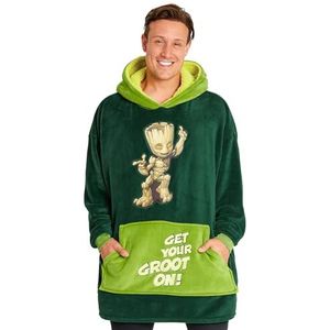 Marvel hoodies voor mannen, fleece oversized hoodie-deken, Avengers cadeaus voor mannen (Groen)