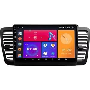 Android 13 Autoradio 9 inch Touch scherm dubbele Din auto stereo voor Subaru Outback 3 Legacy 4 2003-2009 met Bluetooth/FM radio/wifi/USB/stuurwielbediening/GPS(8 Core 8+128G)