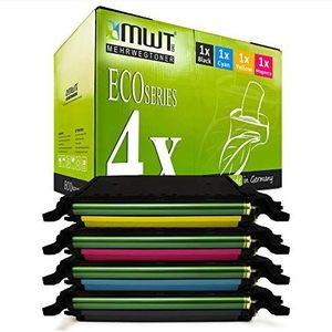 4x MWT Toner compatibel voor Samsung CLP 620 670 ND N vervangt CLT-5082L Zwart Cyaan Magenta Geel