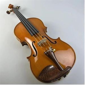 Viool Set Stage Solo Viool 4/4 Solid Goudgeel Violino Muziekinstrumenten met strijkstokonderdelen (Color : 4/4)