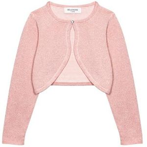 Bolerose Meisjes Lang Mouw Sprankelend Vest kinder Kinderen Bolero Shrug (Babyroze, 3-4 jaar)