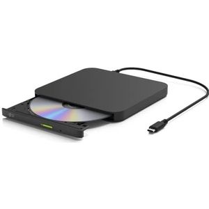 Hitachi LG GP96Y Externe Brander CD DVD Drive, USB C speler voor Android, External Writer voor PC (Windows, Mac, Fire)