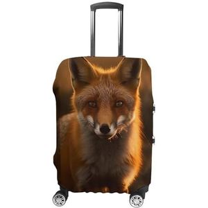 NONHAI Reizen Bagagehoezen Fox in Field Bagage Covers Elastische Wasbare Bagage Protector Stretch Koffer Cover Stofdichte Koffer Cover Bagage Protector voor 45-70 cm bagage, Stijl, L, Afdrukken