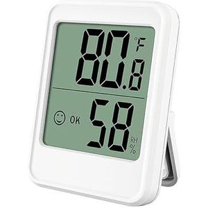 LCD Digitale Thermometer Hygrometer Binnenkamer Elektronische Temperatuur-vochtigheidsmeter Sensormeter Weerstation For Thuis(M40-White)