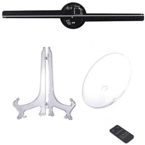 3D-hologramventilator, 42cm Desktop 3D Holografische Projectorventilator met Behuizing WiFi Afstandsbediening Waterdicht voor winkel, Halloween