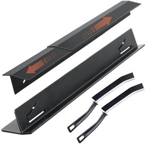 2 stuks keukenfornuis – Counter – Gap Guard – vuller van roestvrij staal, T-vormig deksel, aanslagset, fornuis Gap Guard – hittebestendige sleufvuller