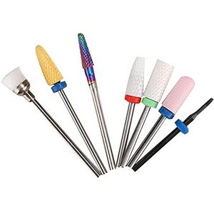 7 Stuks Elektrische Nail Boor Set Professionele Nail Boren Kit Manicure Pedicure Nagelpolijsten Machine Accessoire Voor Nagelpolijsten Manicure (01)