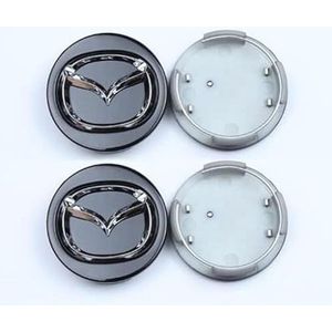 4 stuks autowieldoppen voor Mazda MX5 60mm