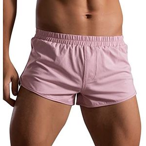 6131 Boxershorts voor heren, American Style, nachtkleding voor mannen, zomer, coole boxershorts, herenonderbroek, herenonderbroek, boxershorts, herenonderbroek, 2, roze, XXL