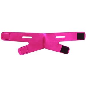 Anti-rimpel gezicht afslanken bandage V-lijn wang kin nek shaper massage riem ontspanning lift-up masker huidverzorging schoonheidtool (roze rood)