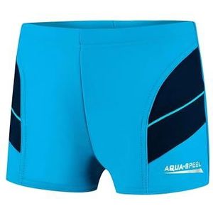 Aqua Speed tight swimming trunks for boys | children swimming trunks boys | boys swimwear | swimpants cool | children swimwear | black box trunks with UV protection | 24. blue - Navy Gr. 146 | Andy