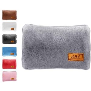 Elektrische warmwaterkruik met zachte pluche voering; 500 W; max 75 °C; nuttig als handwarmer en voetenwarmer; ideaal voor het verlichten van spierpijn, rugpijn en menstruati (AT-ED.CL-00026-A)