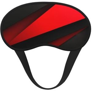 Rood zwart slaapmasker, zacht, comfortabel oogmasker met verstelbare riem, verduisterend, oogslaapschaduw, hoes voor vrouwen, meisjes, mannen, reizen, yoga, dutje in ploegendienst