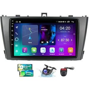 Android 13 systeem 2 Din Autoradio Stereo voor Toyota Avensis 3 2008-2015 9 inch touchscreen met GPS Navigatie Carplay Android Auto/Bluetooth 5.0/FM AM RDS Radio/4G WiFi/DSP(A,NF-1)