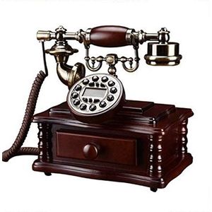 Telefoon Hh-Grade Massief Houten Telefoon Antieke Telefoon Retro Europese Telefoon Mode Creatieve Antieke Thuiskantoor Vaste lijn