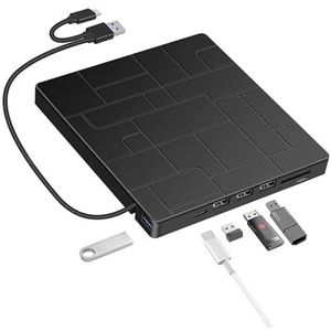 7 In 1 Optische Drive Mobiele Externe Computer Brandende Multifunctionele Brander Kan Tf-kaart Sd-kaart Lezen Gebruiksvriendelijk