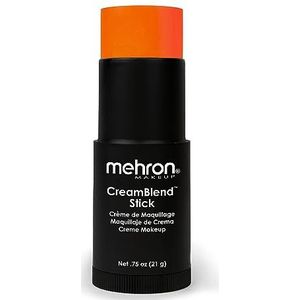 Mehron Make-up CreamBlend Stick | Gezichtsbeschildering, lichaamsbeschildering en foundation make-up | Lichaamsverf stift (oranje)