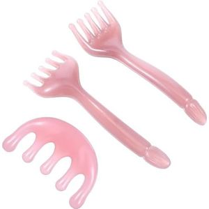 Zhangzitao 3 STKS Hars Hoofd Massager Hoofdhuid, Hoofdmassage Kam, Handmatige HoofdMassager, Hoofdhuid Stress Relief Gereedschap Geschikt voor Verjaardag, Moederdag, Vaderdag Geschenken