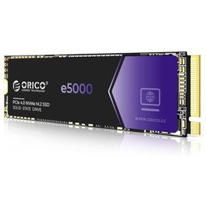 ORICO e5000 1 TB SSD M.2 NVMe 2280 PCIe Gen4 5000 MB/s Interne Solid State Drive SLC Cache 3D NAND QLC voor PS5 Laptops PC Desktops