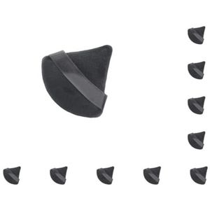 10 set van Poeder Puff Zachte Herbruikbare Pluche Spons Gladde Langdurige Make-up Sponzen Cosmetische Vloeibare Foundation Crème Zonnebrandcrème Zwart