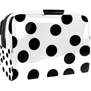 Waterdichte cosmetische tassen, groene stippen reizen cosmetische tassen, multifunctionele draagbare make-up tassen, reizen cosmetische tas organizer voor vrouwen, MultiColor 08,