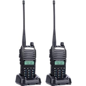 Walkie Talkie - 144-146/430-440 MHz - Professionele Radio - 128 Kanalen - UHF VHF - 1800 mAh Batterij - Max. Spreekbereik 5-8 km