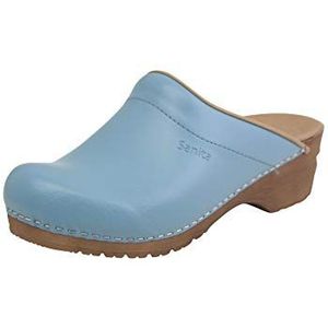 Sanita - Sandra - Clog - Turkoois - Leer