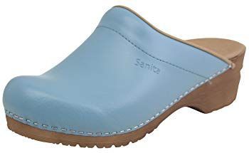 Sanita - Sandra - Klompen - Turkoois - Handgemaakt - Anatomisch Voetbed