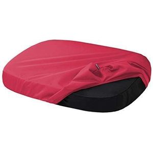 Originele Quick-Cover® BASIC matrasbeschermer hoes hoeslaken polyester - voor hondenmatras hondenmat hondenbank (PR15 OVAL MAX. 95x65 cm/105x75 cm/120x60 cm, 04 donkerrood)