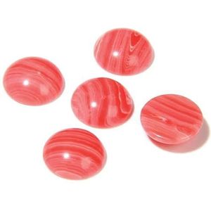 10 stuks ronde stenen 4/6/8/10/12/14,0 mm natuurlijke tijgeroog labradoriet jaspis cameo fit diy ringen ketting handwerk-synthetische rode agaat-14,0 mm