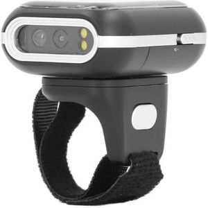Ring Barcodescanner, Eenvoudige Bediening, Oplaadbaar, Grote Capaciteit, Hoge Nauwkeurigheid, 2.4G Draadloze Vinger 2D-codelezer voor Winkelcentra