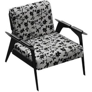 Middeleeuwse Essenhouten Enkele Fauteuil, Eenvoudige Woonkamer, Balkonbank, Minimalistische Designer Vrijetijdsstoel