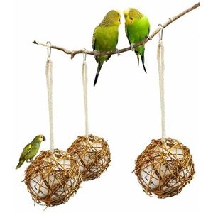 Handgemaakt Vogelhuisje En Vogelhuis Materialen, Vogelnest Bal Materiaal Voor Wilde Vogels Kolibrie Nesting Humming Bird Huis Materiaal Voor Bird Watching Natuurliefhebbers (Color : 3 Set-3.15in+3.94