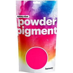 Hemway Epoxy Dye Pigment Poeder Kleur Luxe Ultra-Sparkle Kleurstof Metallic Pigmenten voor Epoxy, Hars, Polyurethaan Verf, Sieraden en Tafelbladen - UV Fluorescerend Neon Hot Pink - 100g/3,5 oz