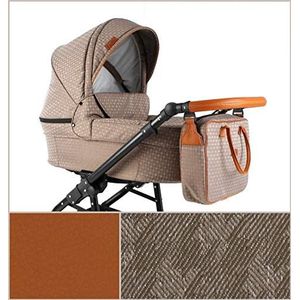 Kinderwagen Kinderwagen Kinderwagen 3in1 2in1 Isofix Buggy Autostoel voor door ChillyKids Beige For-06 2in1 Zonder Babyzitje