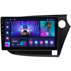 Android 12 Autoradio 9 Inch Touchscreen Voor Honda Insight 2009-2014 Draadloze CarPlay Android Auto Met GPS Navigatie/DAB/RDS/SWC/Achteruitrijcamera + Spiegellink (Color : B, Size : M150S - 4 Core 2