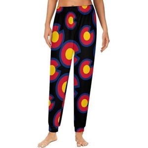 Colorado State Logo Dames Pyjama Lounge Broek Elastische Tailleband Nachtkleding Bodems Print