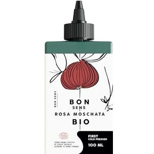 BIO Rozenbottelolie voor Gezicht en Huid - 100% Puur en Biologisch - Anti-Aging, Haar, Littekens en Striae Olie - Rijk aan Vitamine C, Omega 3, Vitamines E + A (Retinol) - 100ml