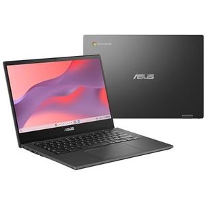ASUS Chromebook CM14 Laptop, 14 inch (1366 x 768), ontspiegeld HD-display, MediaTek Kompanio 520, 4 GB RAM, 64 GB eMMC, ChromeOS, grijs, CM1402CM2A-DS44, Gravity Grey