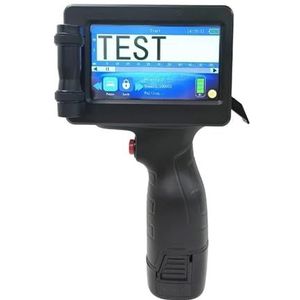 Brede codeertoepassingen 28 Talen 12,7 MM QR Barcode Vervaldatum Logo Label Draagbare Mini Handheld Thermische Inkjetprinter Lichtgewicht en handig(Printer 1 cartridge)