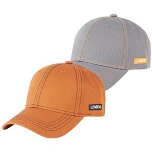 riverso RivNoel Baseballcap voor heren, set van 2 stuks, met snapback pet, sport, verstelbare outdoormuts, basic, eenkleurig, 100% katoen, eenheidsmaat, zwart, grijs, groen, blauw, bruin, rood, Kleurmix 7, Eén maat