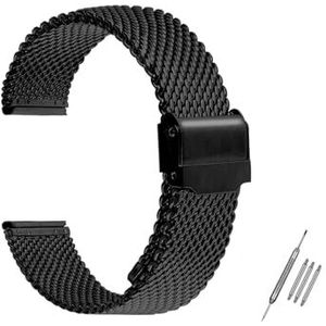 LQXHZ 1.0mm Mesh Milanese Loop Horlogeband Compatibel Met DW Riem Rvs Metalen Band 18 20 22 24mm Band, 18mm, agaat