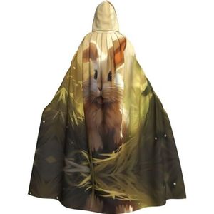 DURAGS Schattig konijntje Unisex Halloween kostuum cape - volwassenen feestdecoratie mantel, capuchon cape voor alle gelegenheden