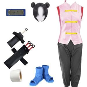 MANMICOS Amerikaanse maat Womens Anime Tenten cosplay kostuum feest Halloween pak (X-Small)