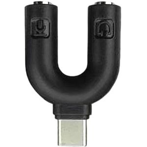 JAMNGHB Dubbele Hoofdtelefoon Adapter U-vormige Connectoren Voor Smartphones Tabletten Maakt Gedeelde Playbacks Clear Voice Chatten Dubbele Adapter