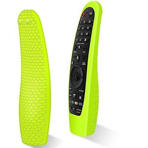 Siliconen hoes compatibel met LG afstandsbediening AN-MR19BA AN-MR18BA AN-MR20GA AN-MR600 AN-MR650, antislip beschermhoes voor LG Magic Remote (geel)